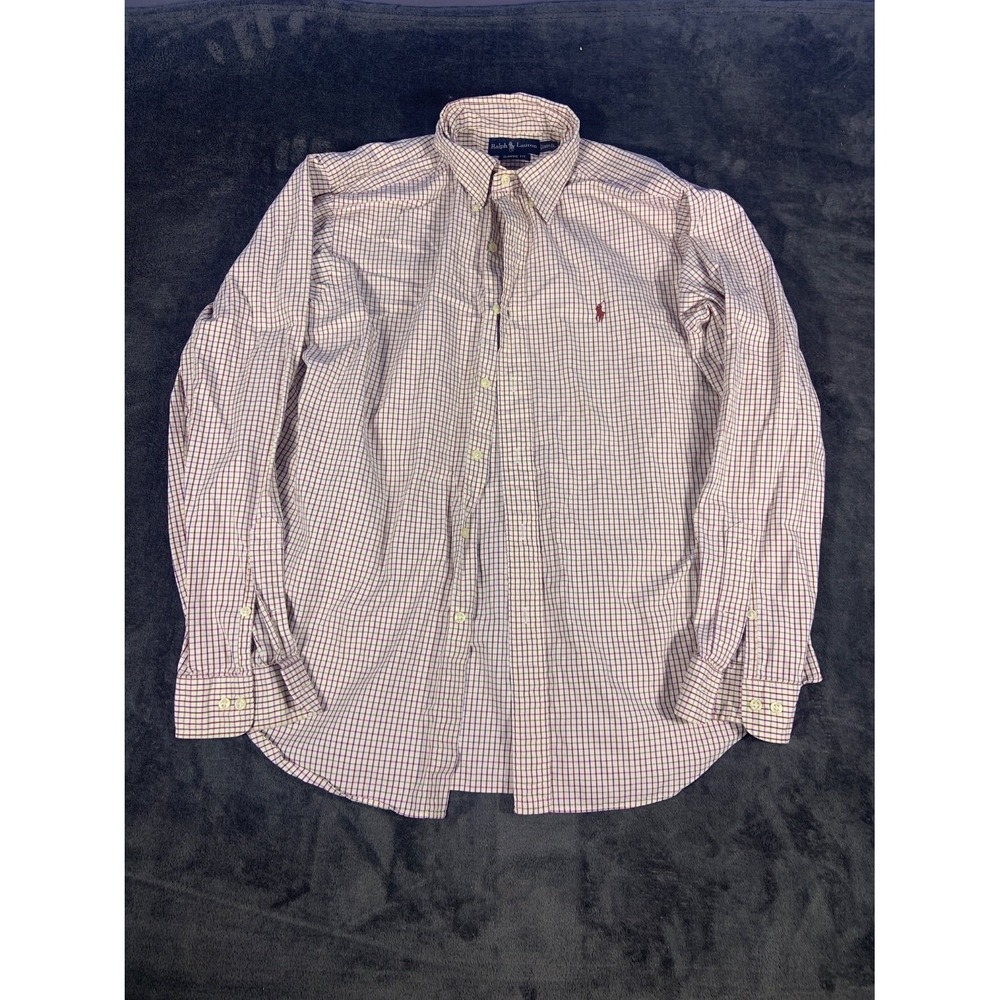Ralph Lauren Classic Fit Men's Button-Up Size 16.5 Multicolor Button-down Collar